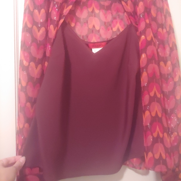 MAX & CO FIL COUPÉ CHIFFON SHIRT - Picture 11 of 11